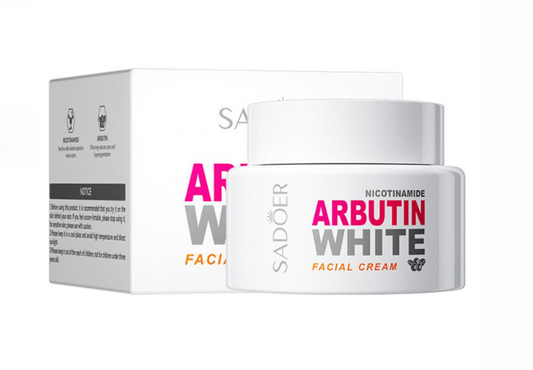 Sadoer Arbutin White Cream | Crema Facial Aclarante con Niacinamida y Arbutina